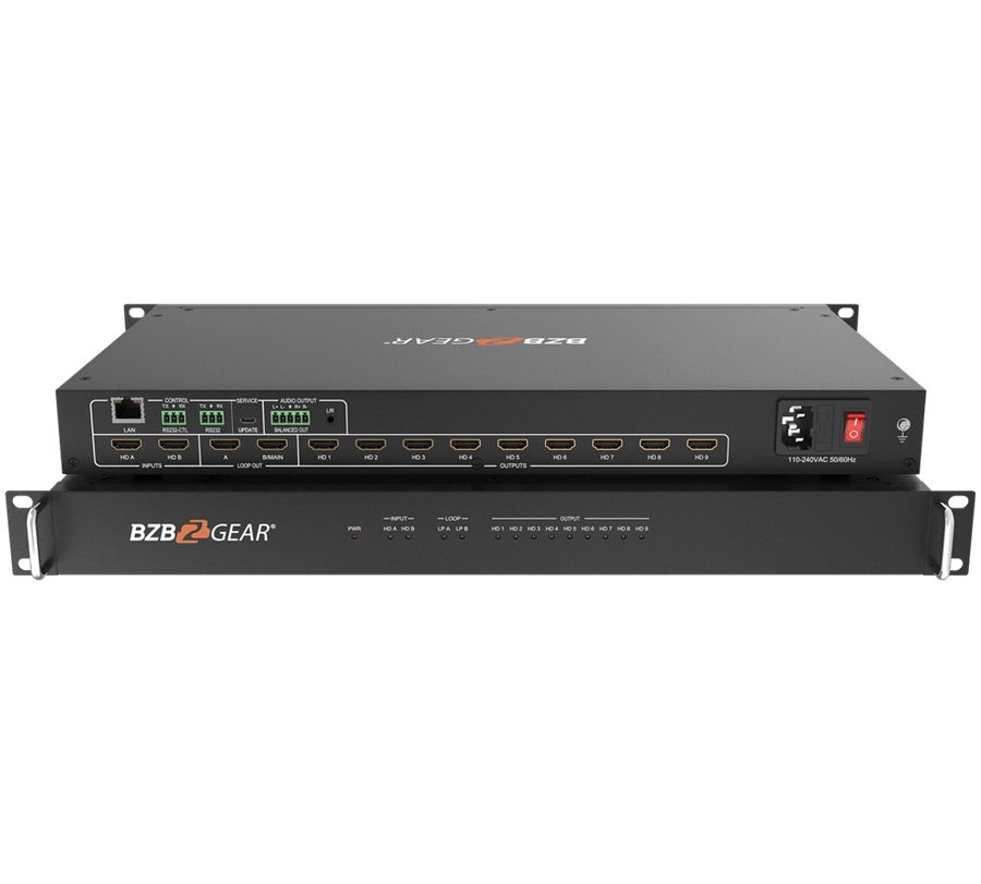 3x3 4K UHD HDMI Video Wall Processor with IP/RS232 Control (Supports 1X3/1X4/2X2 up to 3x3 Layout)