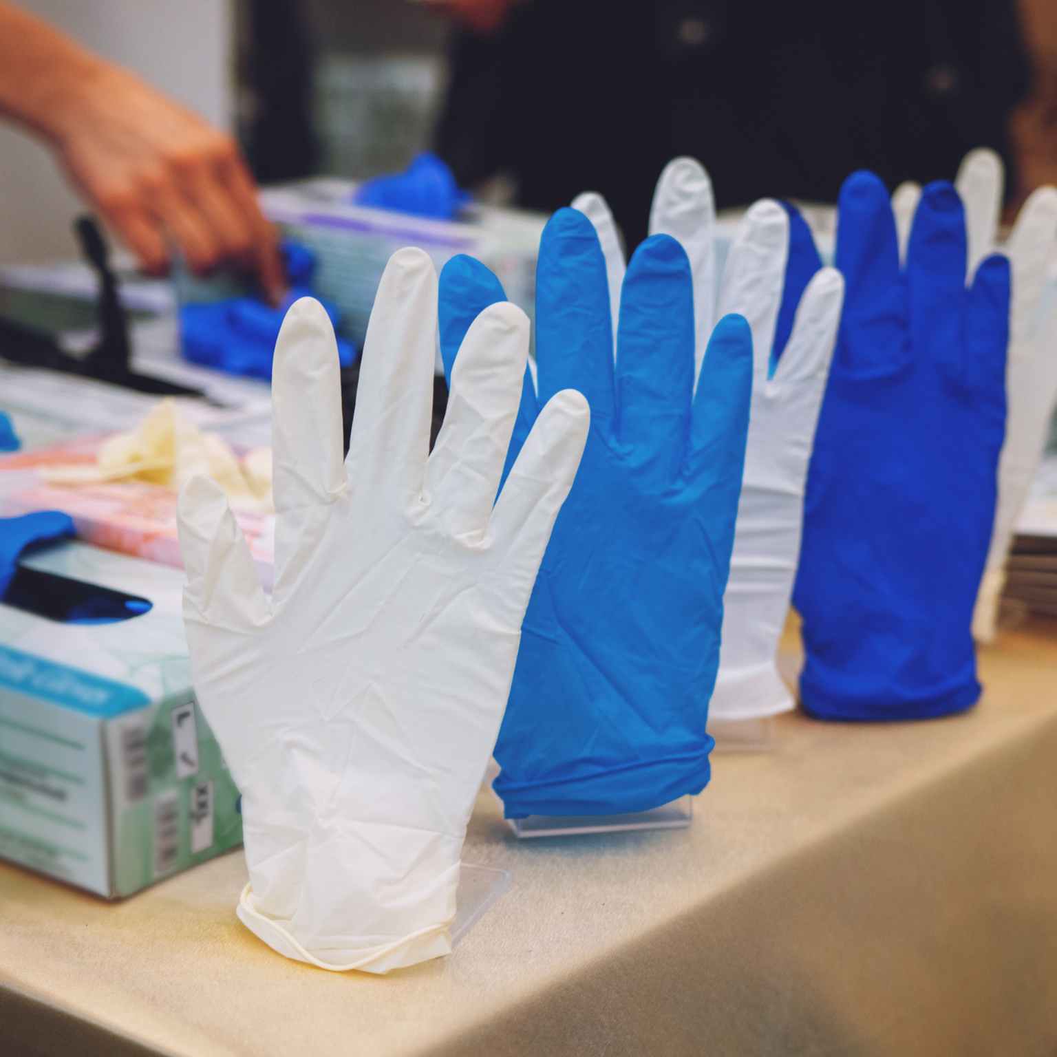 DealChanger Disposable Gloves Products: Nitrile Examination Gloves, Biodegradable Gloves, Eco Friendly Gloves, Diamond Textured, Surgical, Medical 