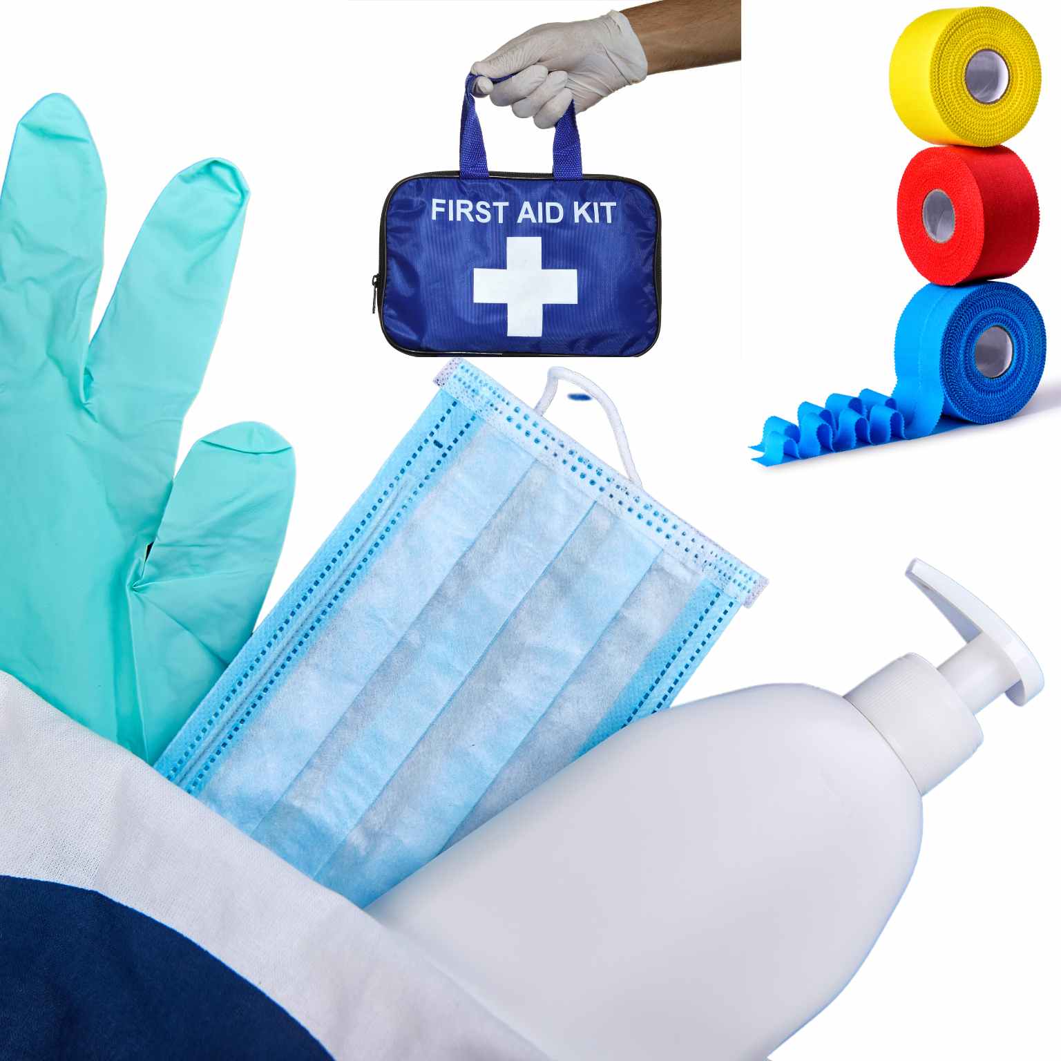 DealChanger's Medical Supplies Category: Disposeable Masks, Gloves, Hand Sanitizer, Kinesiology Tape, Athletic Tape, Self Stick Bandage
