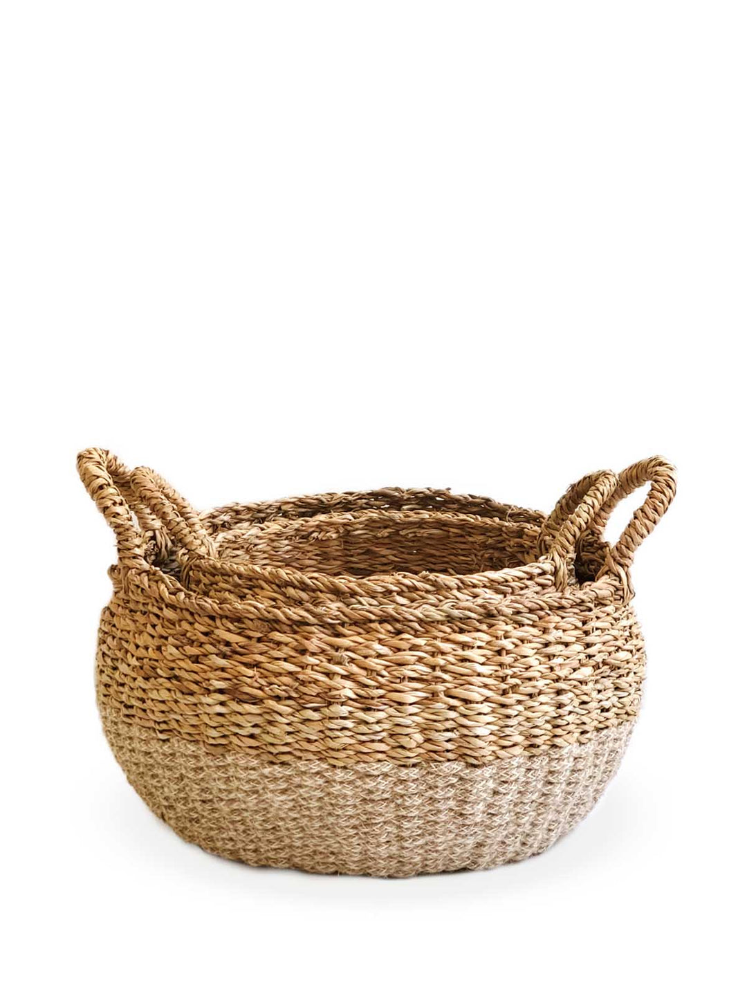 Ula Floor Basket - Natural Seagrass Jute Eco Friendly-5