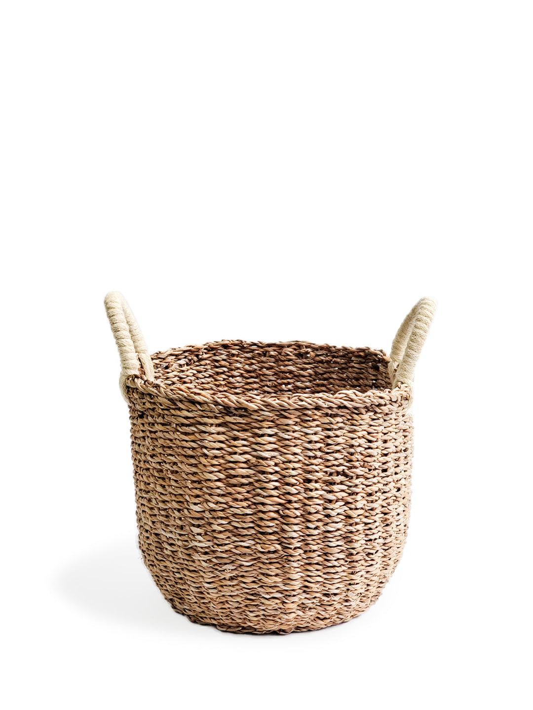 Savar Basket Seagrass with White Jute Handle Eco Friendly Storage-7