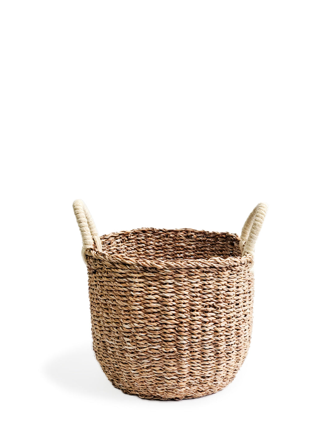 Savar Basket Seagrass with White Jute Handle Eco Friendly Storage-6