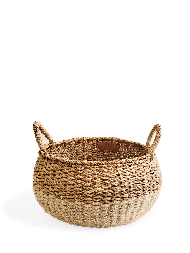 Ula Floor Basket - Natural Seagrass Jute Eco Friendly-7
