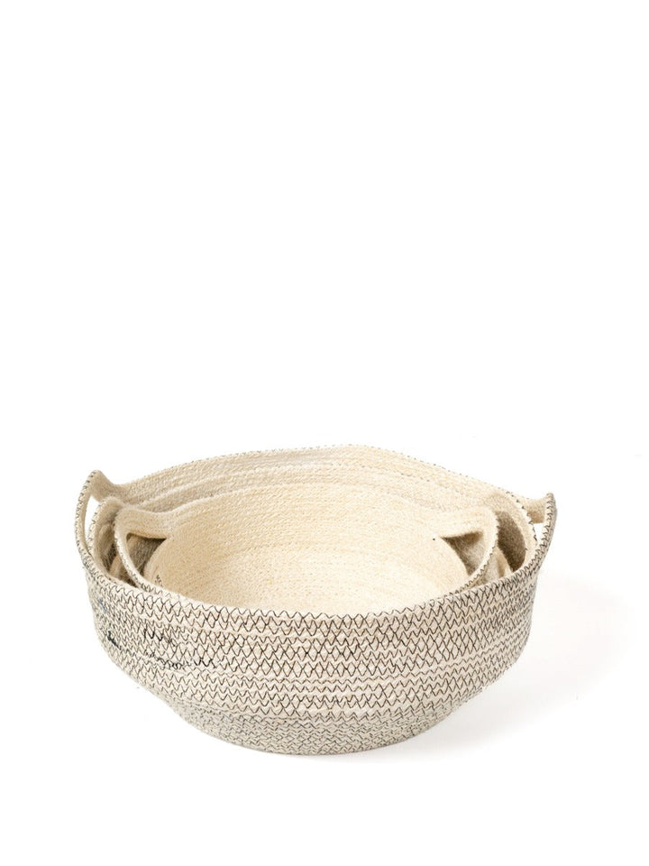 Amari Fruit Bowl - Black Jute Basket - Eco Home Decor-4