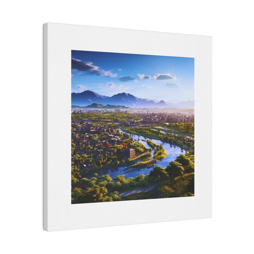 Kyoto Japan Matte Canvas, Stretched, 0.75" | Home Office Decor
