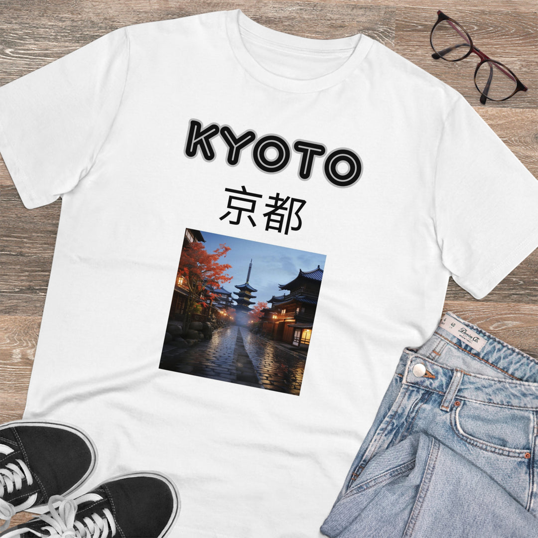 Japan Kyoto Scenic City Center Printed Organic Creator T-shirt - Unisex
