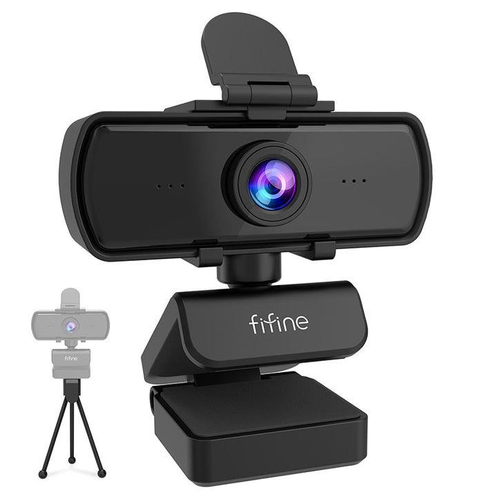 1440p Full HD PC Webcam w Microphone, tripod, for USB Desktop & Laptop, Live Streaming Webcam: Video Calling-K420-0