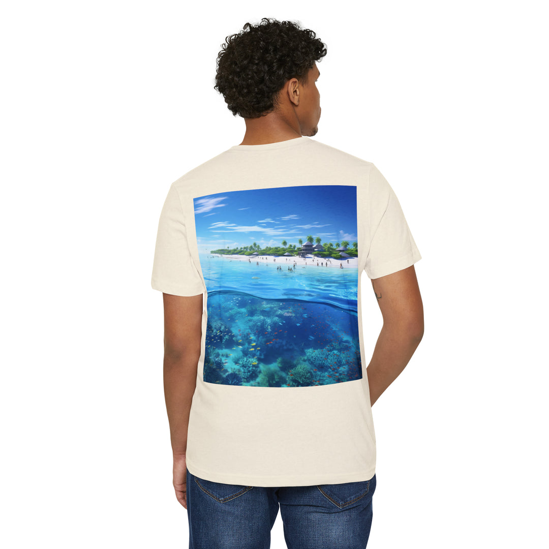 Maldives Paradise Island | Unisex Recycled Organic T-Shirt | Men Women Eco Fashion