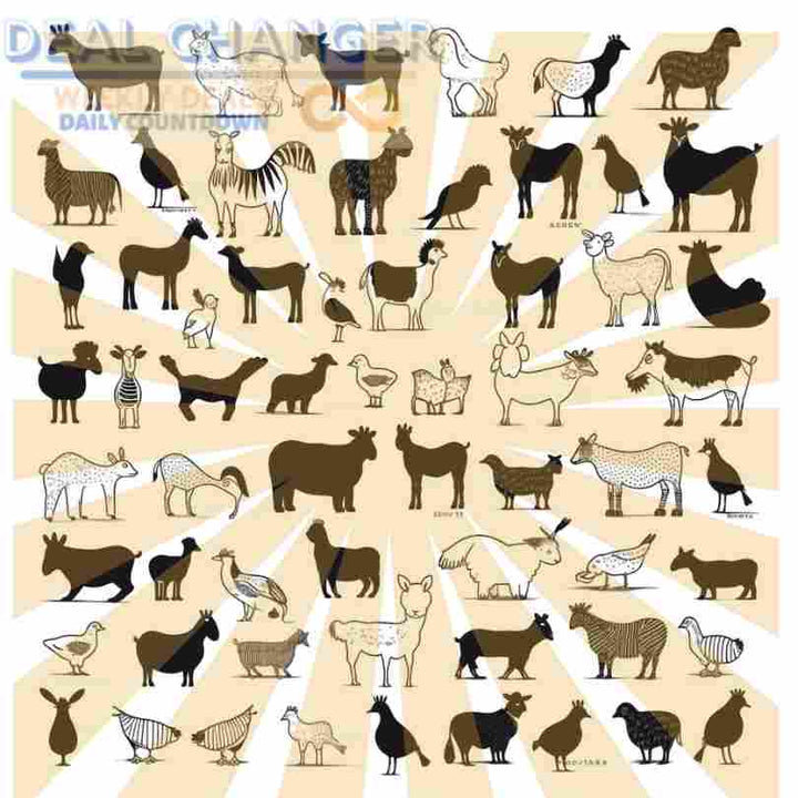 110+ Garden Farm Animals | Clip-art Black and White | Digital Download | 2 - JPG 2- SVG Image Files School Project Clip Art Design Elements