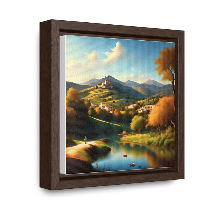 Serene Spain Countryside 1790s Vintage Beauty - Gallery Canvas Wraps, Square Frame