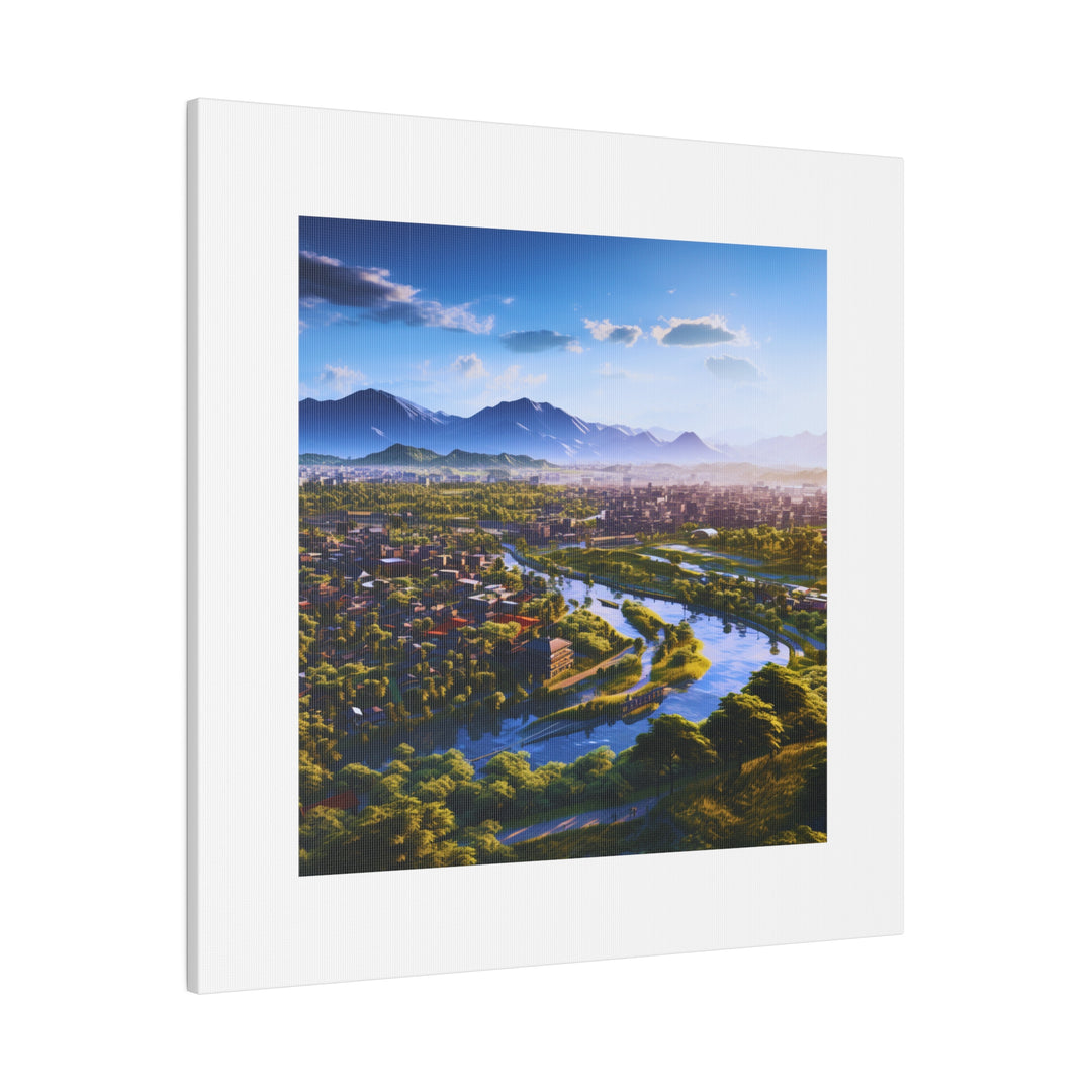 Kyoto Japan Matte Canvas, Stretched, 0.75" | Home Office Decor