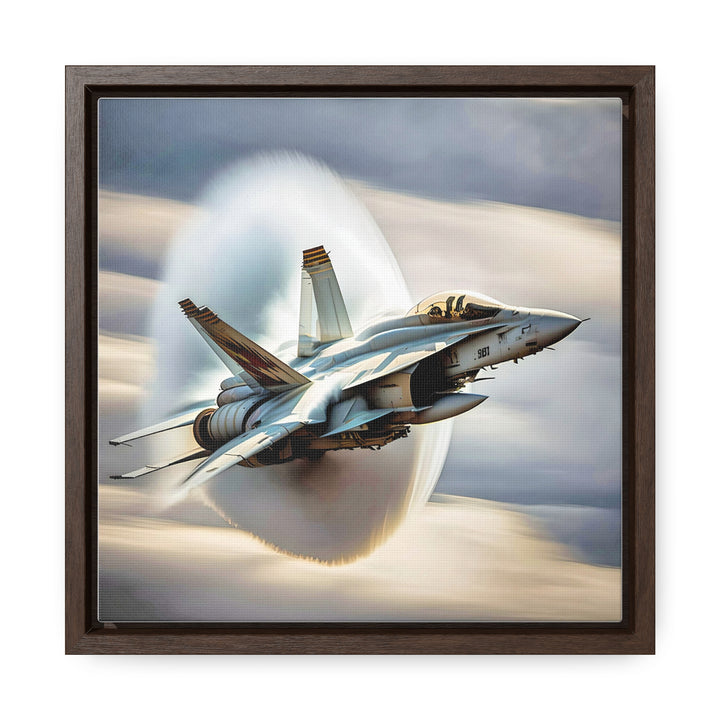 The Super Hornet | Top Gun | Soaring Fighter Jet - Gallery Canvas Wraps, Square Frame