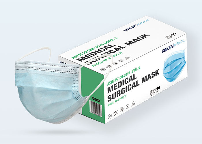 100ct Disposable Medical Mask | ASTM F2100-2019 LEVEL 3