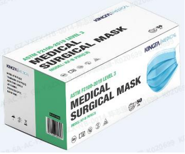 100ct Disposable Medical Mask | ASTM F2100-2019 LEVEL 3