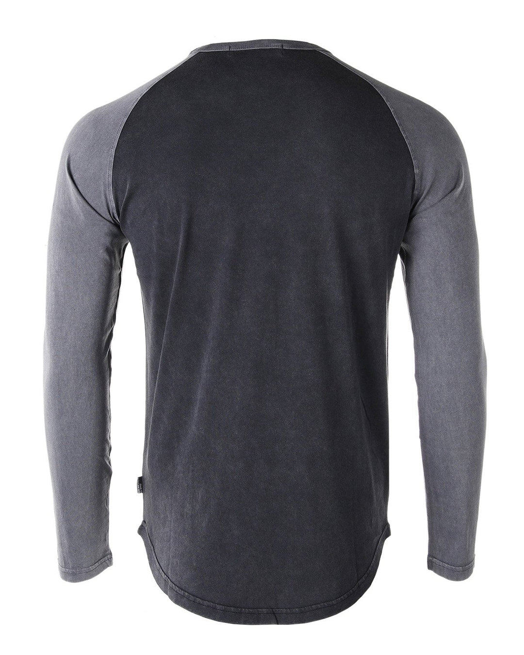 ZIMEGO Mens Athletic Fit Baseball Retro Contrast Long Sleeve Raglan T-Shirt-2
