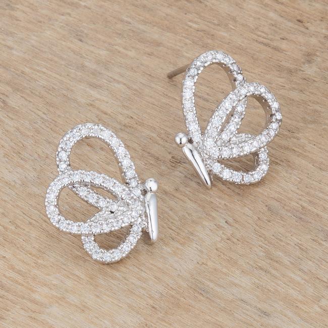 Butterfly Stud Earrings-2