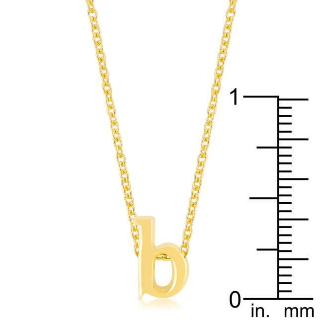 Golden Initial B Pendant-1