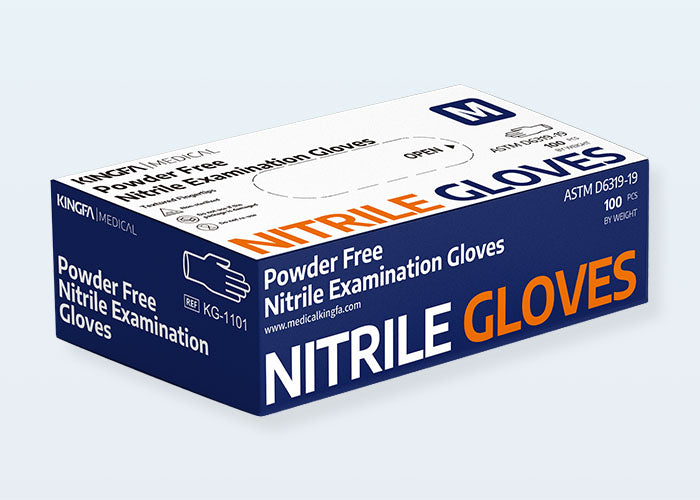 200 Disposable, powder-free Nitrile Exam Medical Gloves