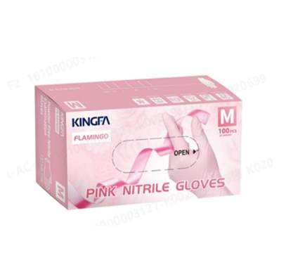 200 Disposable Powder-free Nitrile | Pink Medical Exam Gloves