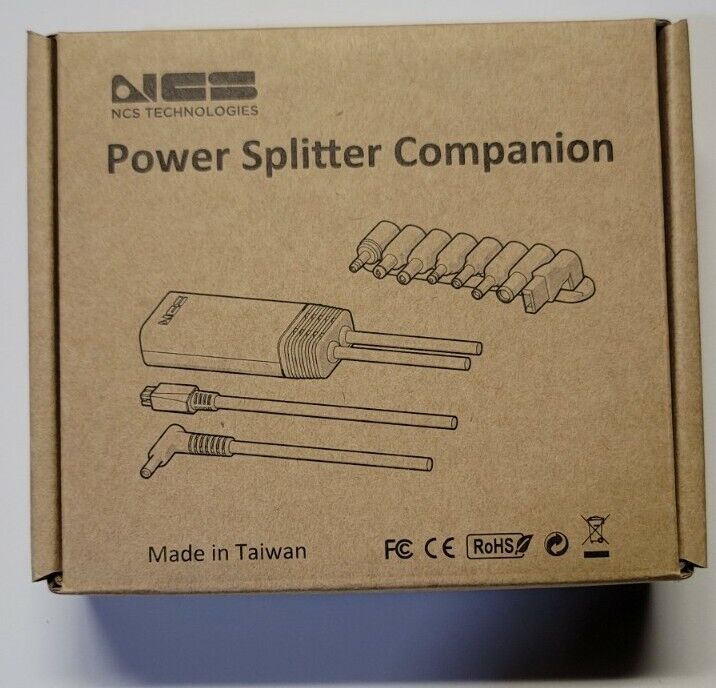 NCS Technologies NCS11290 Power Splitter Companion Laptop Multi Adapters