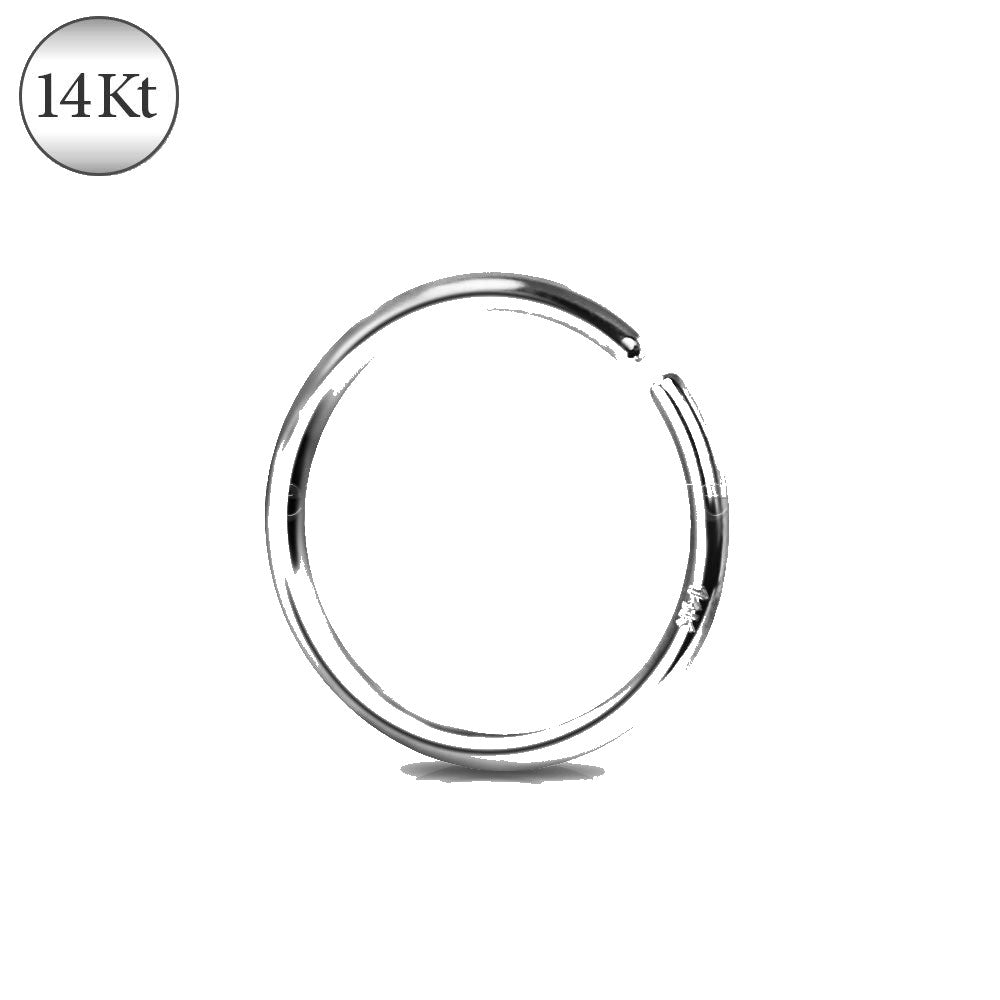 14Kt. White Gold Seamless Ring-1
