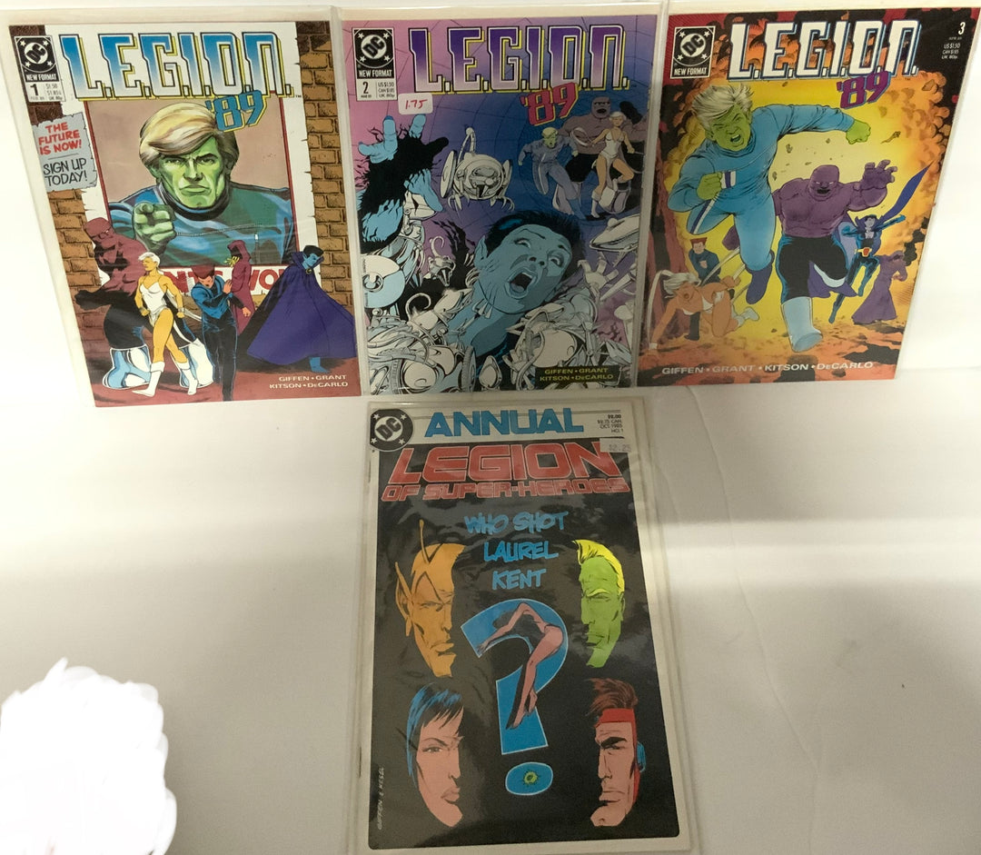 Comic Books Legion 89’ Issues 1 ,2 3 & Annual Legion Of Superheroes Lot