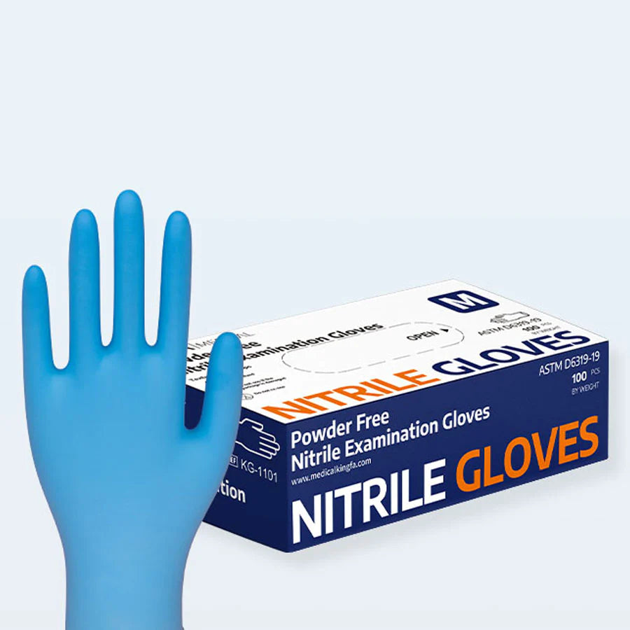 High-quality disposable, powder-free nitrile exam gloves for medical use. Provides excellent protection and dexterity. Available in various sizes. Ideal for medical professionals and personal use.  disposable gloves, powder-free gloves, nitrile gloves, exam gloves, medical gloves, protective gloves
