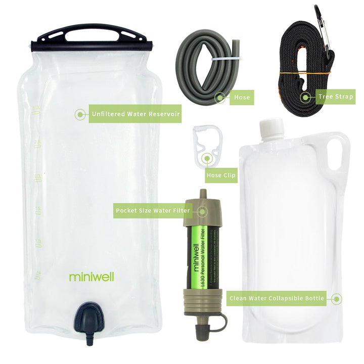 Outdoor water filter Gravity Water Filter System for hiking,camping,survival and travel-1