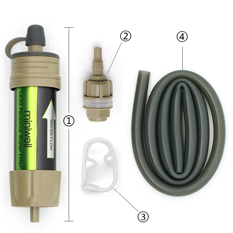 L630 personal camping purification water filter straw for survival or emergency supplies-7