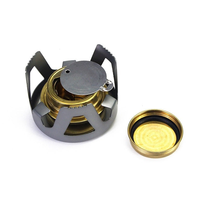 High Quality Outdoor Picnic Stove New Mini Ultra-light Spirit Combustor Alcohol Stove Camping Furnace Camping Portable Folding-5