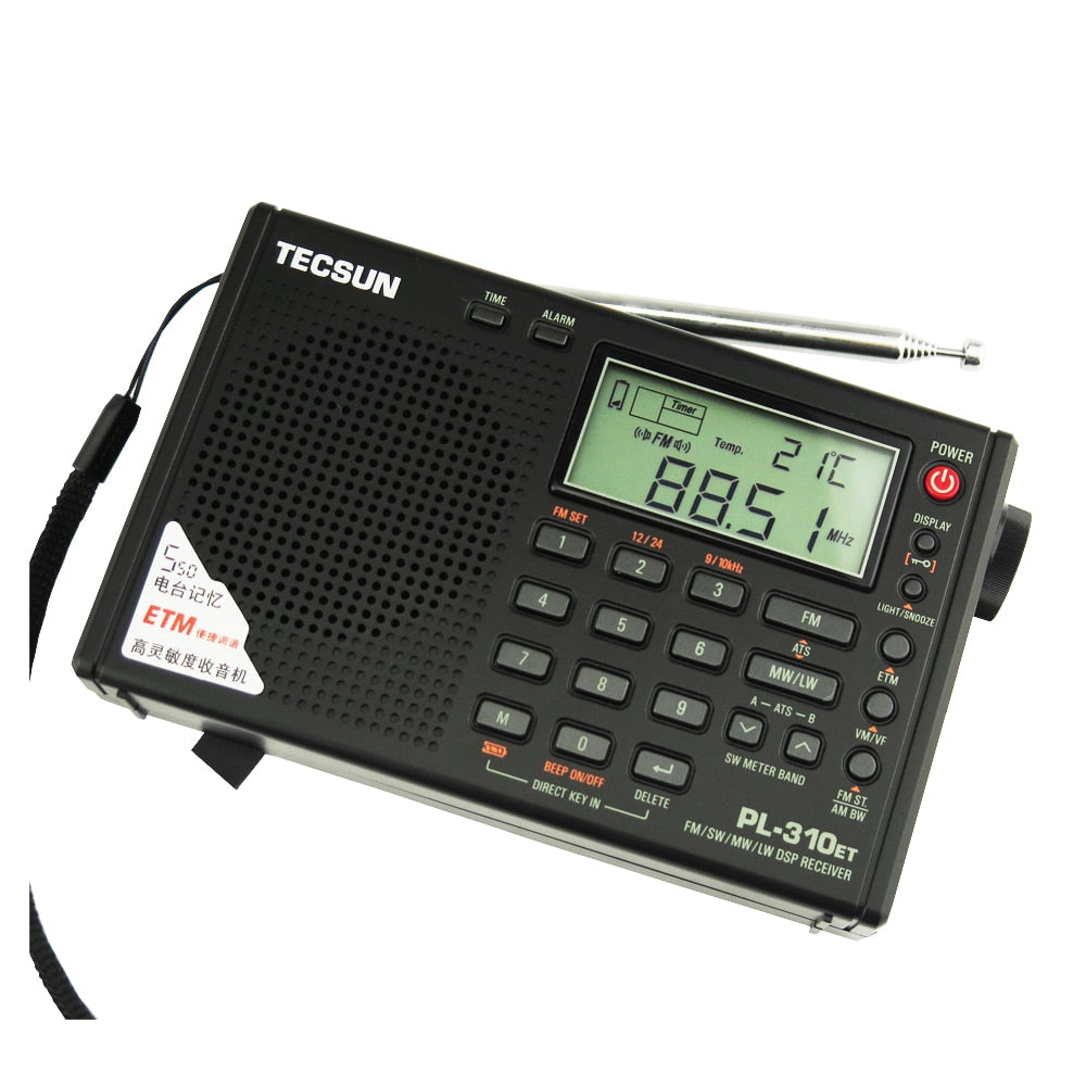 Full Band Radio Digital LED Display FM/AM/SW/LW Stereo Radio with Broadcasting Strength Signal-2