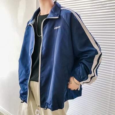Hip Hop Spring Men's Fashion Hit Color Casual Baseball Uniform Jackets Mens Streetwear Wild Loose Harajuku Bomber Jacket S-3XL-5