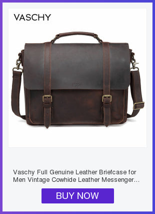 Men Vintage Briefcase Genuine Leather Canvas Messenger Bag for Men Business Shoulder Bag Fits 14 inch Laptop Handbag-3