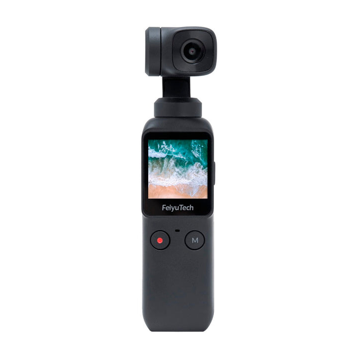 Pocket  3-Axis Pocket Gimbal Camera Stabilizer 4K HD 120° Wide Angle Built-in Wi-Fi control Attachable to Smartphone Used-1
