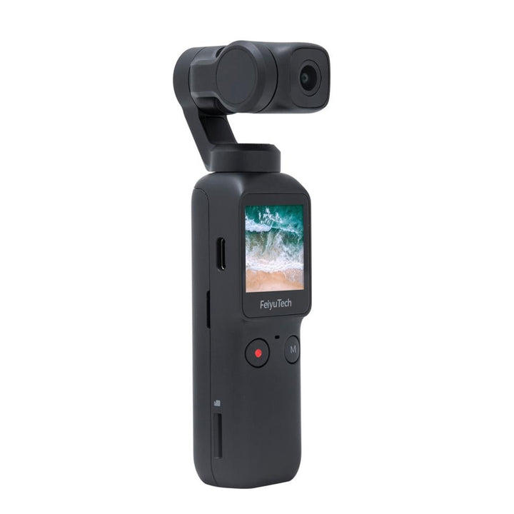 Pocket  3-Axis Pocket Gimbal Camera Stabilizer 4K HD 120° Wide Angle Built-in Wi-Fi control Attachable to Smartphone Used-5