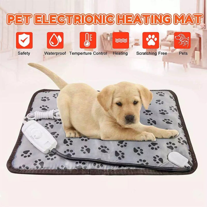 Pet Dog Cat Electric Heating Pad Winter Warm Carpet for Animals Temperature Adjusted Waterproof Warming Mat Carpet Heated Pads-9