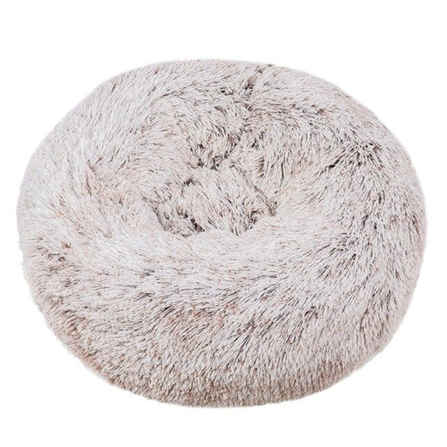 Round Cat Bed Warm Sleeping Cat Nest For Dogs Basket Pet Products Cushion Soft Long Plush Cat Pet Bed Mat Cat House Animals Sofa-7