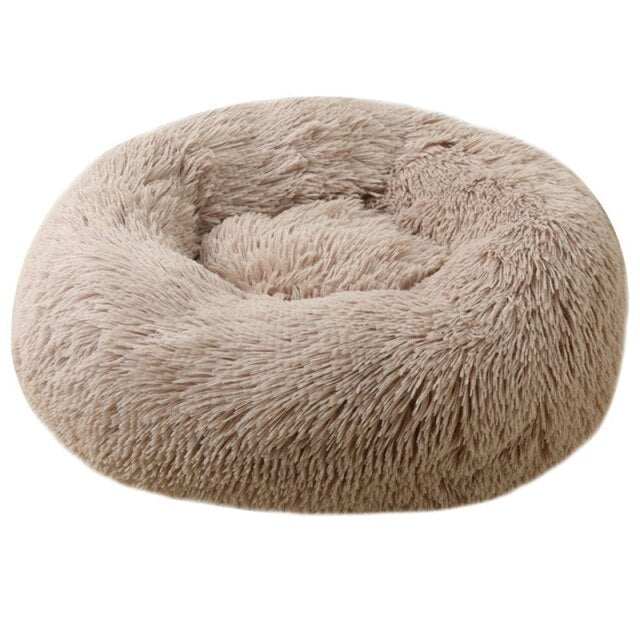 Round Cat Bed Warm Sleeping Cat Nest For Dogs Basket Pet Products Cushion Soft Long Plush Cat Pet Bed Mat Cat House Animals Sofa-8