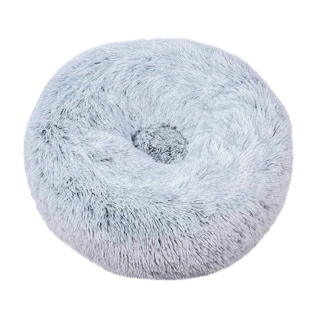 Round Cat Bed Warm Sleeping Cat Nest For Dogs Basket Pet Products Cushion Soft Long Plush Cat Pet Bed Mat Cat House Animals Sofa-6