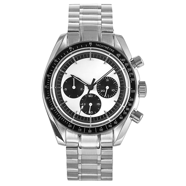 Arrival 40mm White Panda Dial Men's Watch Automatic Movement Day/Date mechanical watch-1