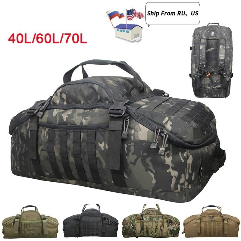 40L 60L 70L Men Army Military Tactical Waterproof Backpack Molle Camping Backpacks Sports Travel Bags Tactical Duffle Bag-0
