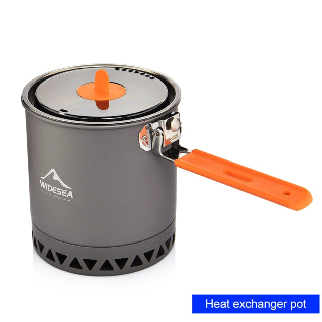 Tableware for Camping 1.6L Pot Tourist Dishes Tourism Hiking Picnic Cooking Supplies Equipment Cookware Trekking Bowler-1