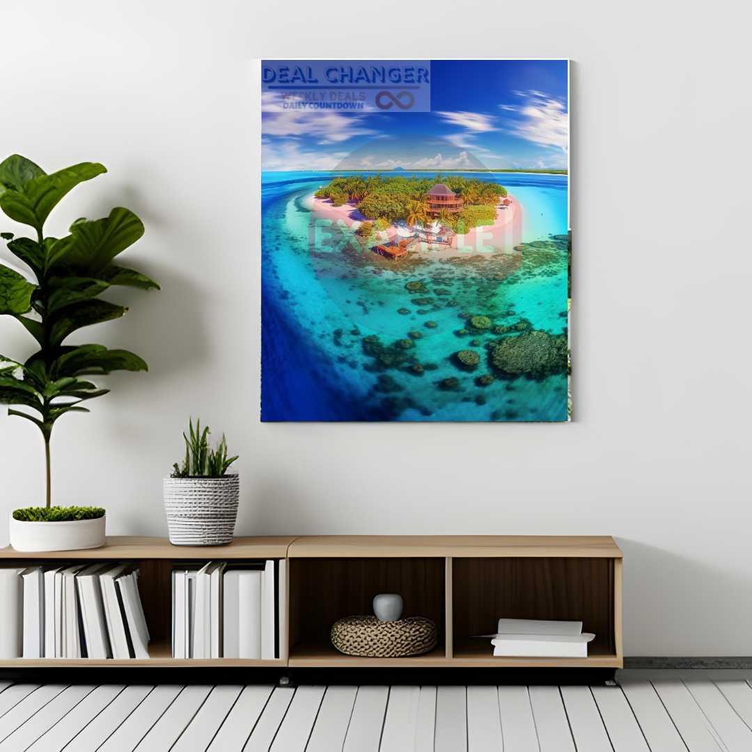 Paradise in Gaafu Dhaalu Atoll - Maldives Island | Wall Art Canvas | Home Décor | Home Office