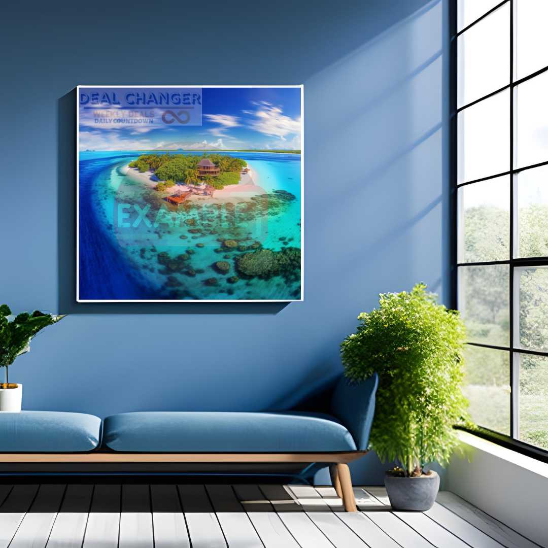 Paradise in Gaafu Dhaalu Atoll - Maldives Island | Wall Art Canvas | Home Décor | Home Office