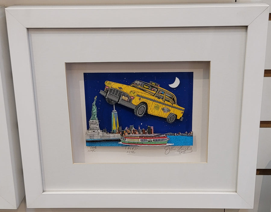 John Suchy 3D Pop Art "Taxi NYC" Limited Edition Signed - Deal Changer