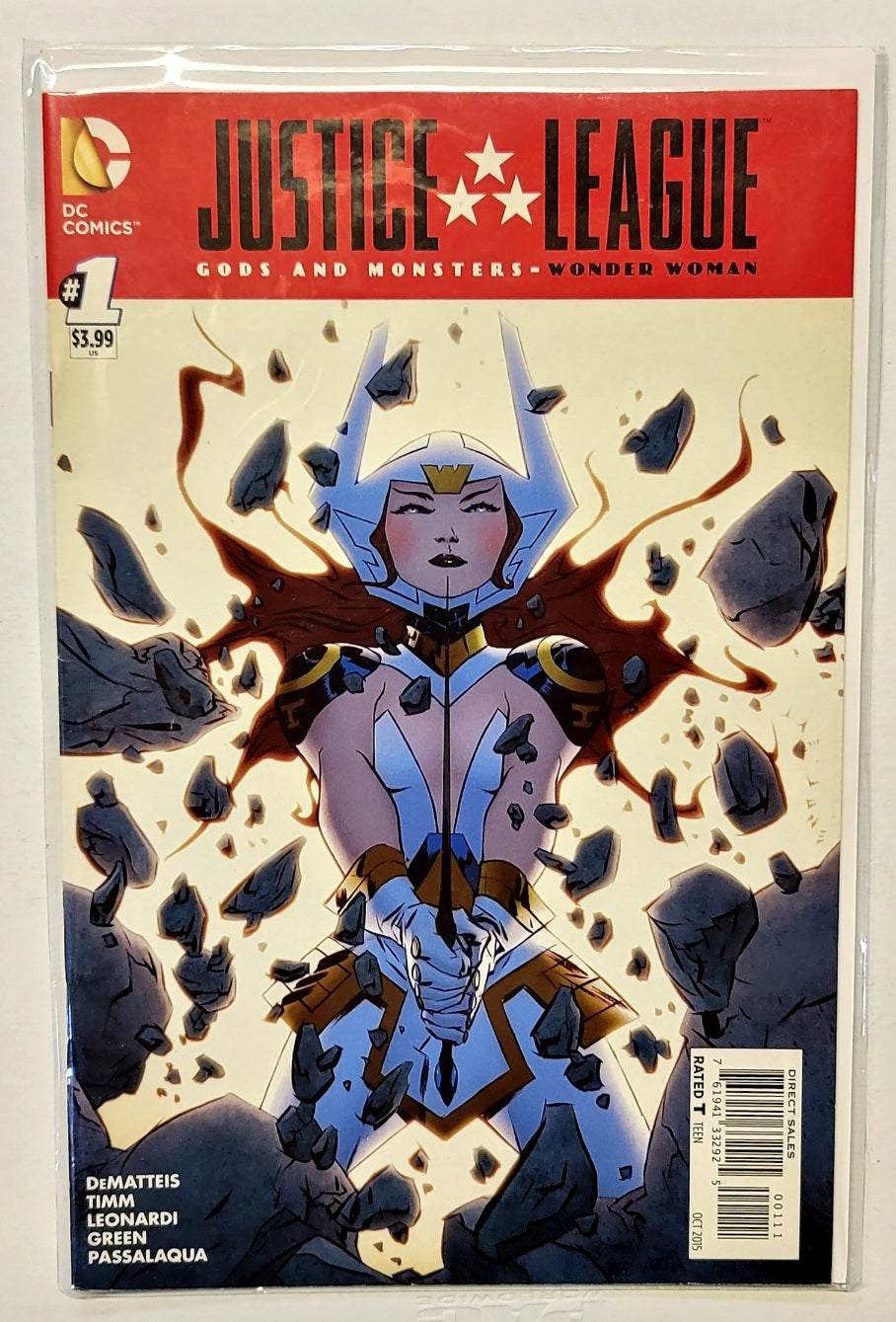 Liga de la Justicia #1 DIOSES Y MONSTRUOS Mujer Maravilla