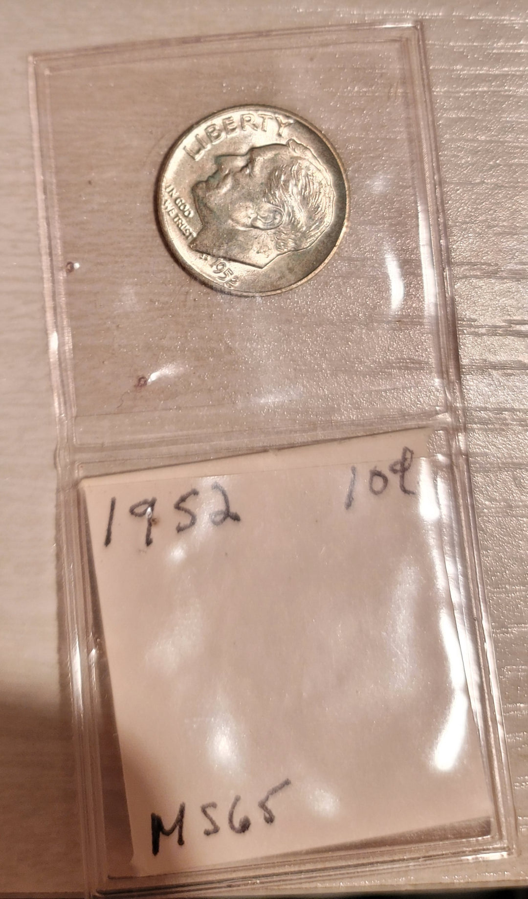1952 Roosevelt Dime Near Mint Silver Coin 90% - Deal Changer