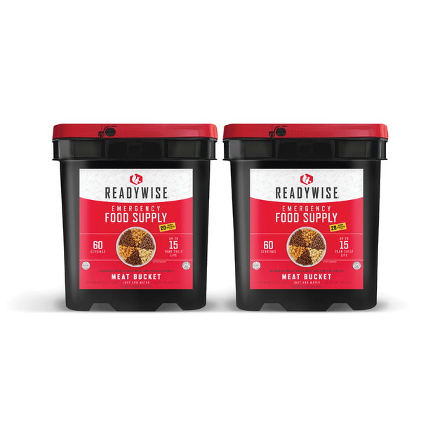 120 Serving Meat Package Includes: 2 Freeze Dried Meat Buckets