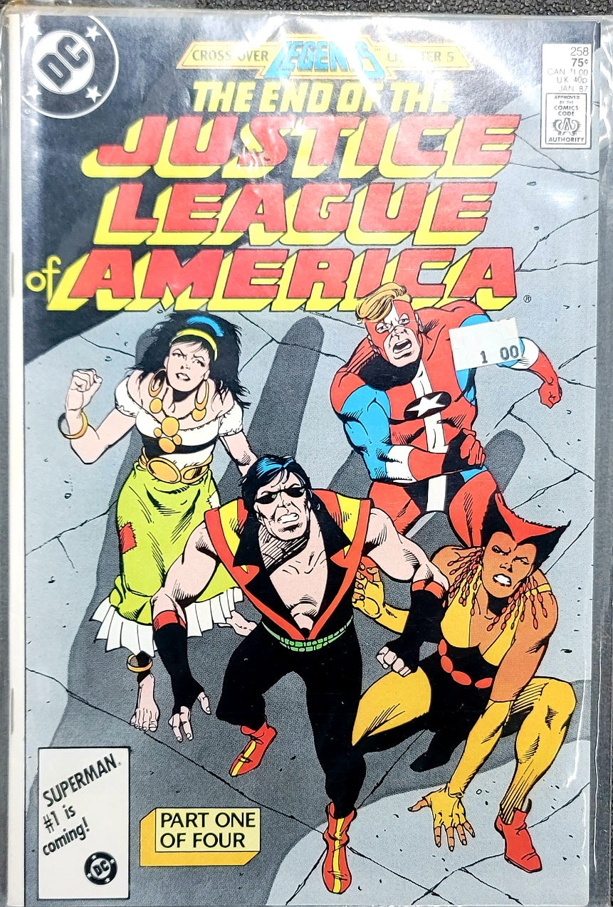 Justice League of America #258: Cross over Legends