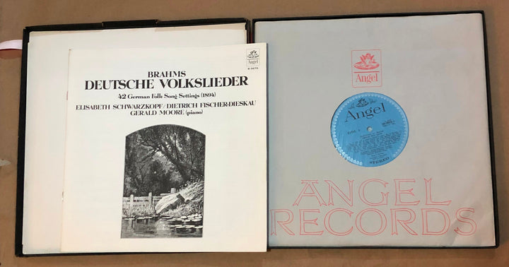 BRAHMS DEUTSCHE VOLKSLIEDER - 42 GERMAN FOLK SONG SETTINGS (1894) LP VINYL SB-3675 - Deal Changer